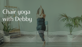 Chair yoga with Debby webinar title image